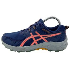 ASICS Gel Venture 9 Shoes Women 9 Wide Navy Pink Trail Running Sneakers 1012B314